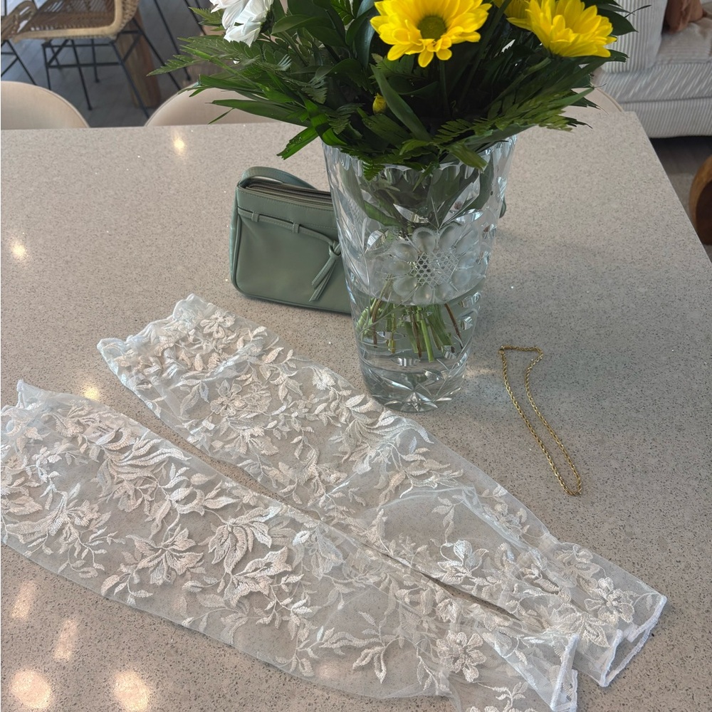 Floral Lace Arm Bridal Sleeves